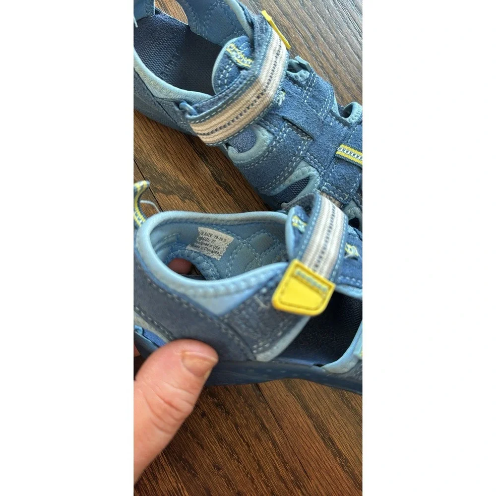 Pediped Little Kids Water Sandals 10‎ - 10.5 US Blue Washable Outdoor Shoes